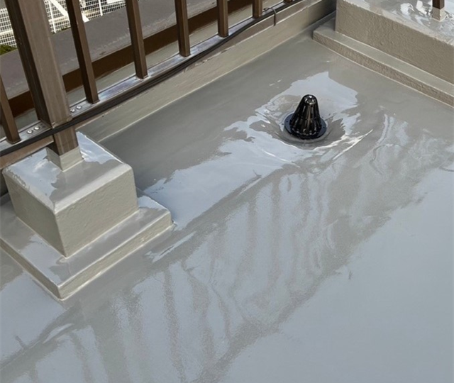 埼玉県さいたま市浦和区にて屋上の通気緩衝工法によるウレタン防水工事・廊下や階段のシート設置・バルコニーのウレタン防水工事を実施しました