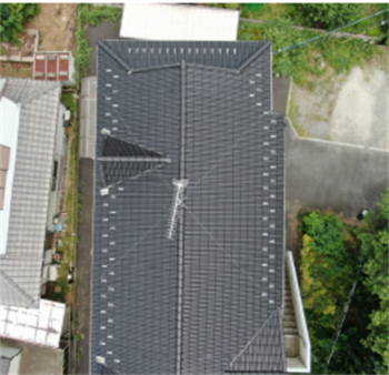 蓮田市にて屋根のドローン調査