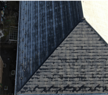 宮代町にて屋根のドローン調査